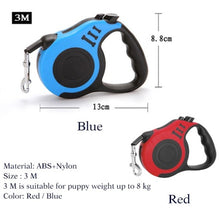 Load image into Gallery viewer, 3M Retractable Dog Leash Automatic Flexible Dog Puppy Cat Traction Rope Belt Dog
